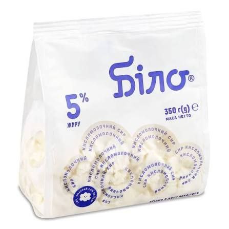 Сир к/м Домашній Біло 5% пакет 350г